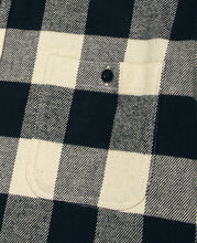 Flannel Regular Collar Shirt (Black)