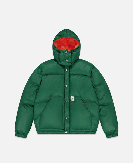 Hooded Down Jacket (Green)