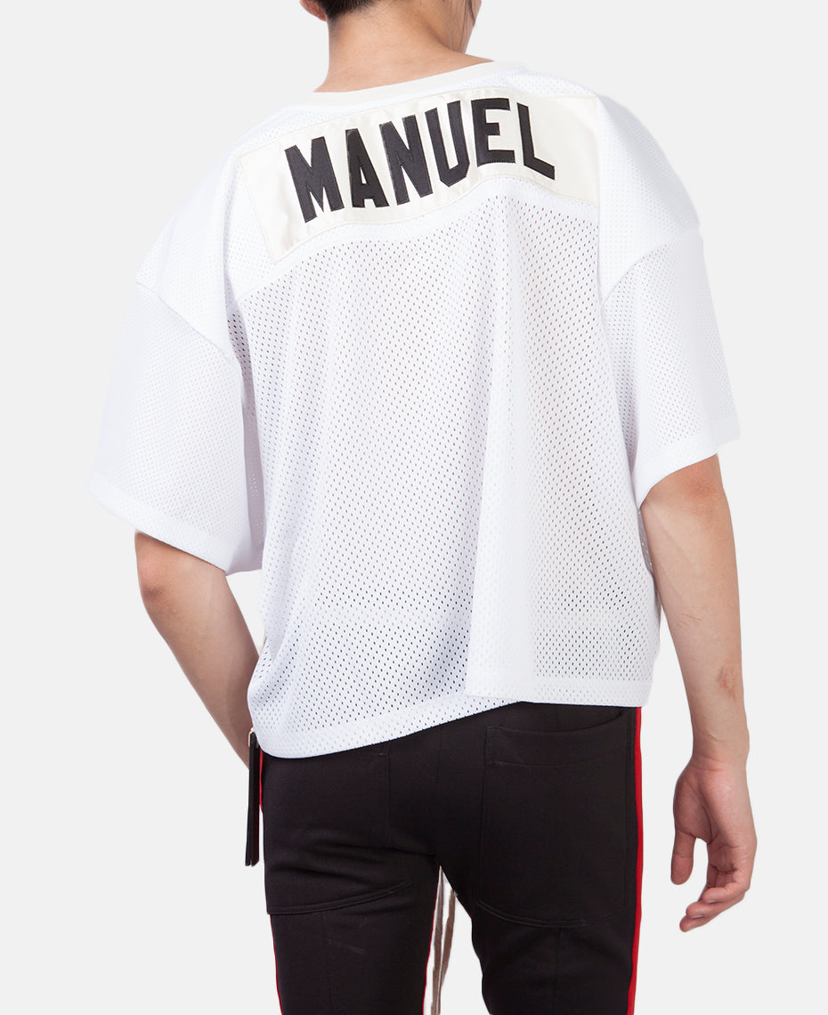 MESH FOOTBALL JERSEY WHITE