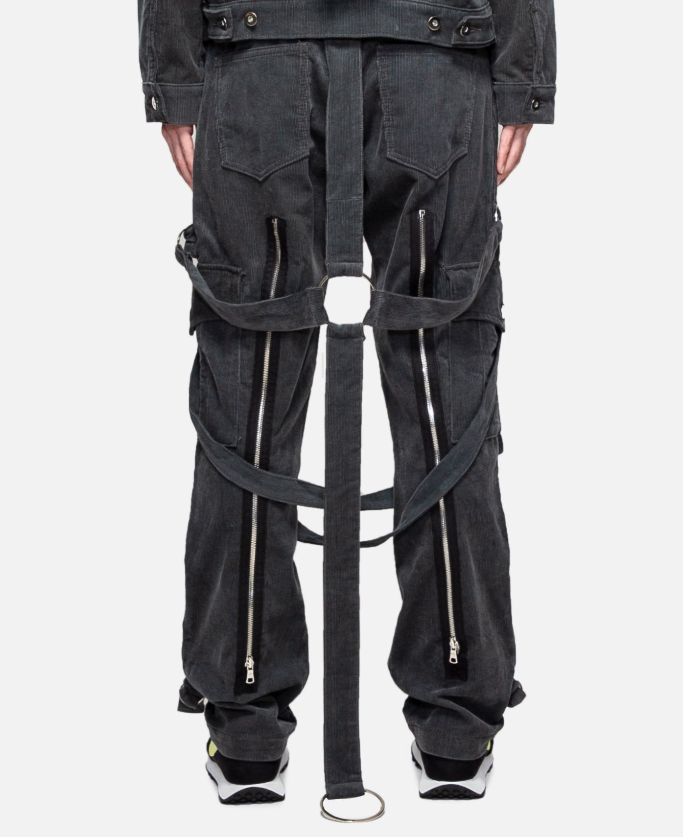 Corduroy Crucifix Bondage Trouser (Grey)