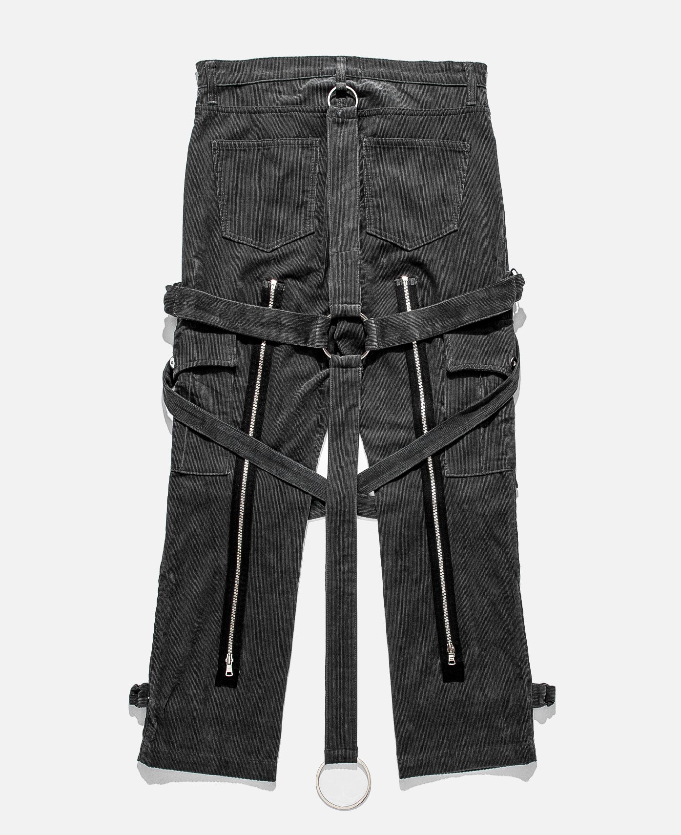 Corduroy Crucifix Bondage Trouser (Grey)