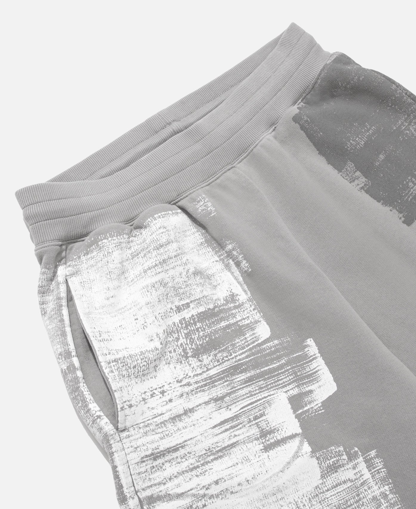 Brush Stroke Shorts (Grey)