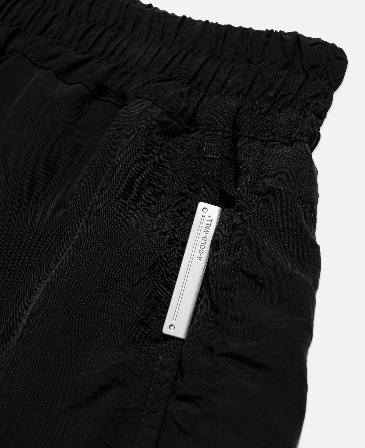 Woven Cast Crinkle Shorts (Black)