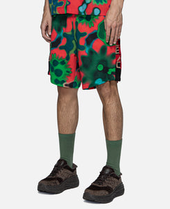 Amoeba Watercolour Beach Shorts (Green)