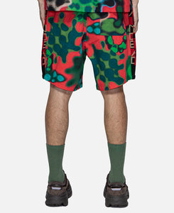 Amoeba Watercolour Beach Shorts (Green)