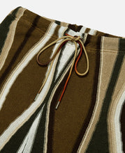 7G Feather Stripe Knit Shorts (Beige)