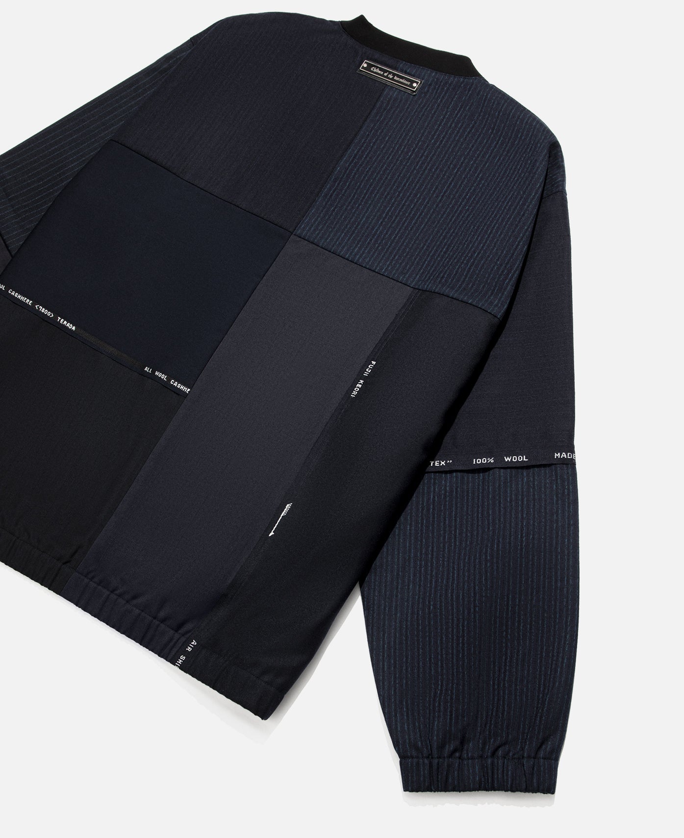 Dead Stock Wool Patchwork PO (Navy)