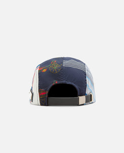 Scarf 6 Panel Cap (Blue)