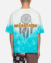 Hand Dyeing And Print T-Shirt (Blue)
