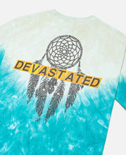 Hand Dyeing And Print T-Shirt (Blue)