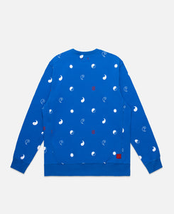 CLOT Pattern Sweatshirt (Blue)