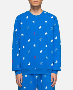 CLOT Pattern Sweatshirt (Blue)