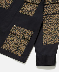 Leopard Army Jacket (Black)