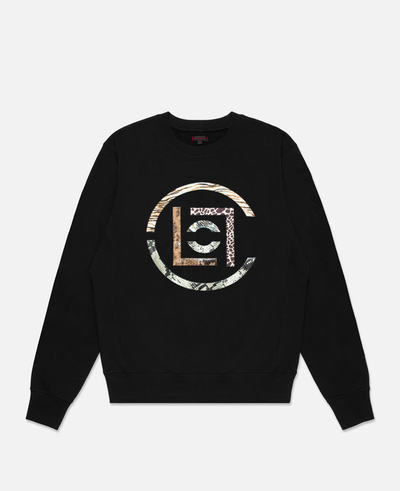 CLOT Logo Fabric Patch Sweatshirt (Black)