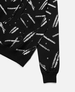 Nunchaku All Over Print Hoodie (Black)