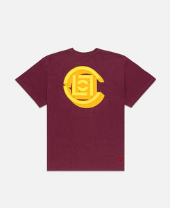 Shadow Logo T-Shirt (Burgundy)