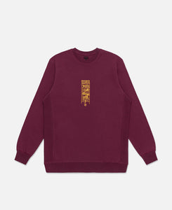 Snake Patch Sweatshirt (Burgundy)
