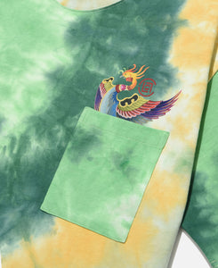 Tie Dye Pocket T-Shirt (Green)