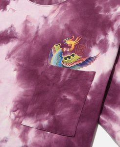Tie Dye Pocket T-Shirt (Purple)
