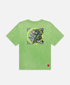Tiger Floral T-Shirt (Green)