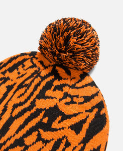 CLOT Tiger Stripe Pon Pon Beanie (Orange)