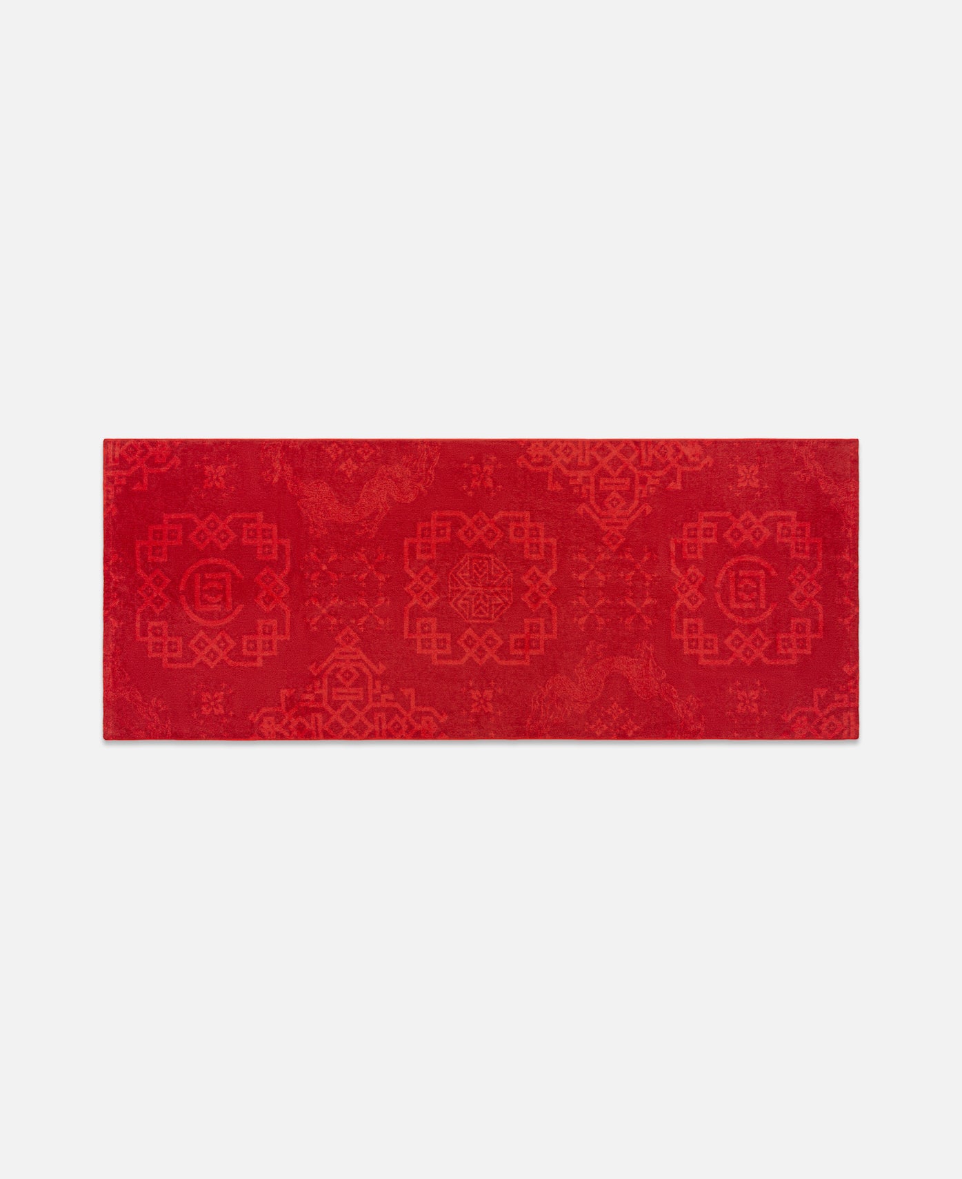 Silk Pattern Towel (Red)