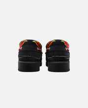 Men's 3-Eye Lug Handsewn Boat Shoes (Black)