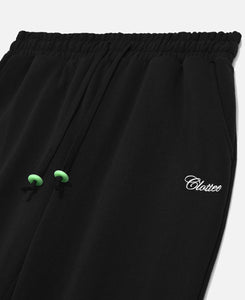 CLOTTEE Script Sweatpants (Black)