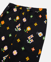 Floral Print Sweatpants (Black)