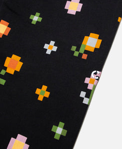 Floral Print Sweatpants (Black)