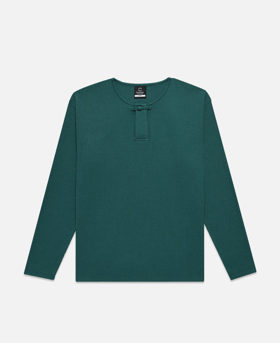 Frog Knot Henley (Green)
