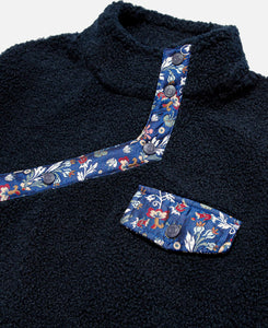 Neck Closure Full Over Jacket (Navy)