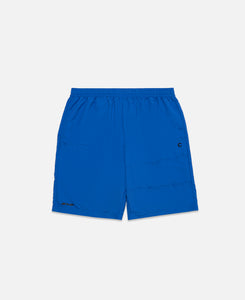 Nylon Panel Drawstring Shorts (Blue)