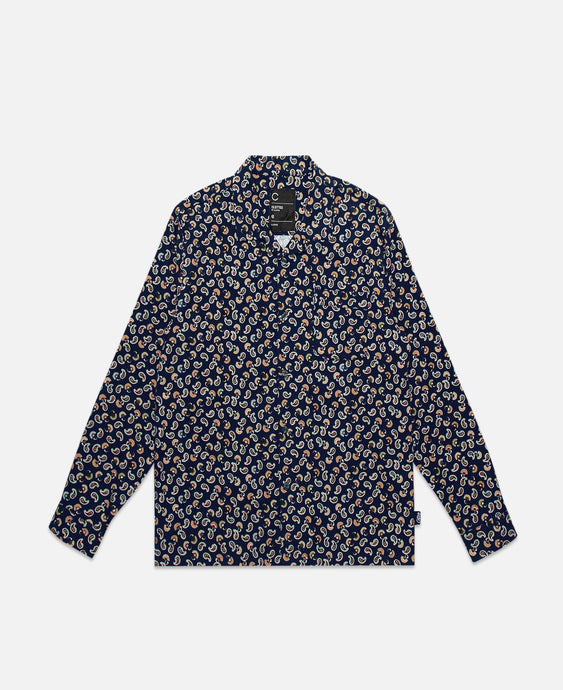 Paisley L/S Shirt (Navy)