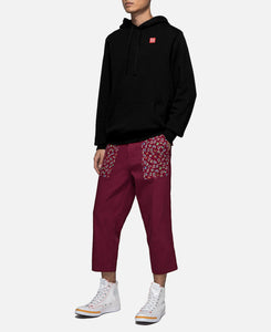 Paisley Panel Pants (Burgundy)