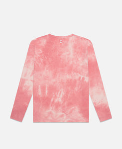 CLOTTEE Script Tie Dye L/S T-Shirt (Burgundy)