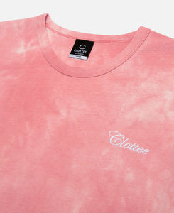 CLOTTEE Script Tie Dye L/S T-Shirt (Burgundy)