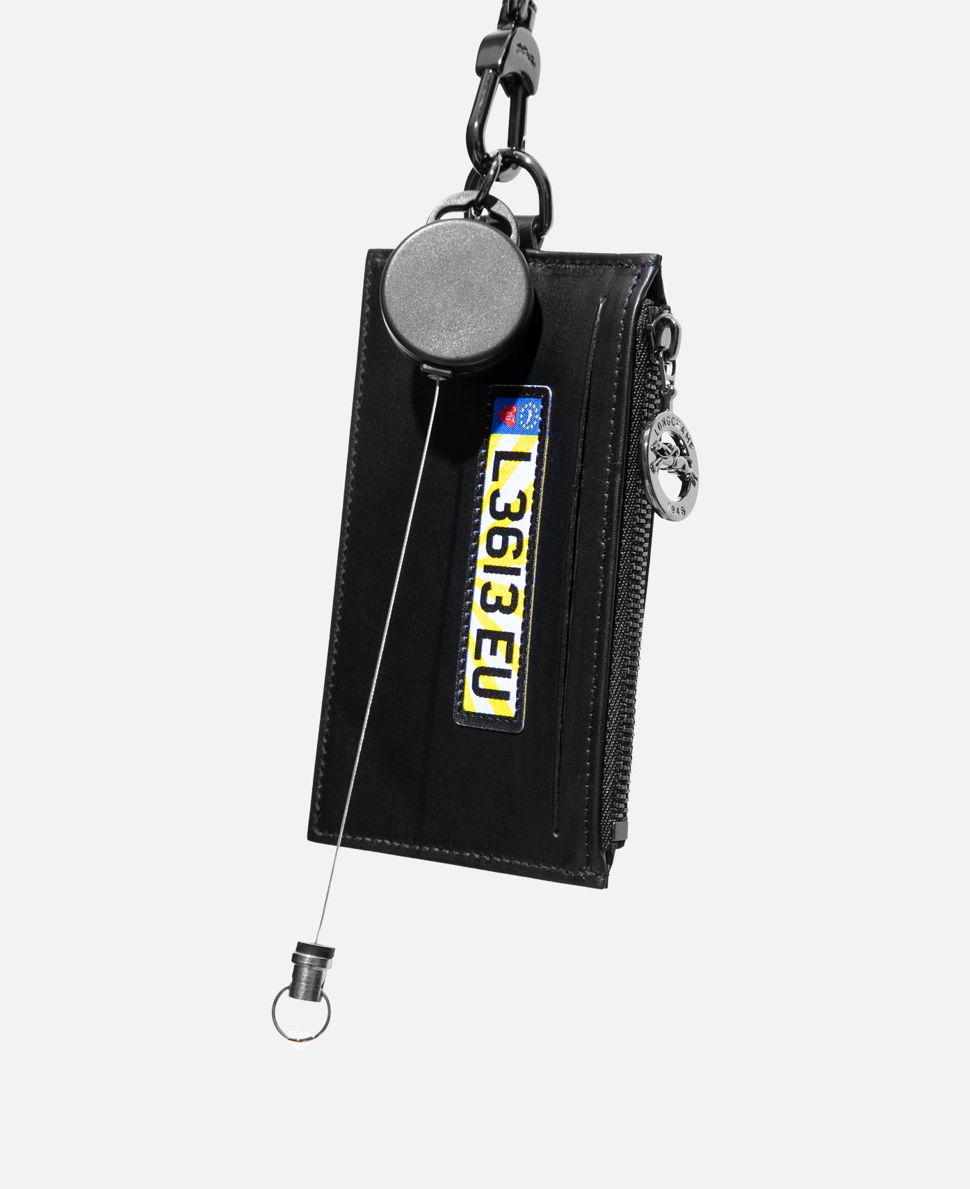 Coin Purse With Cord (Black)