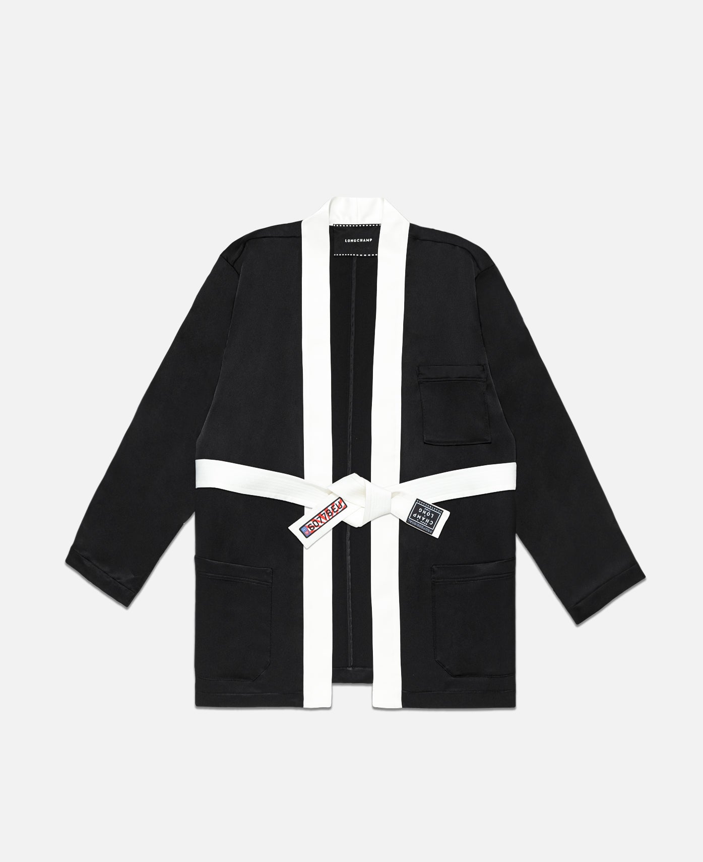 Satin Bathrobe (Black)