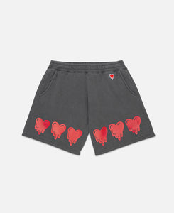 EU Heart Sweat Shorts (Black)