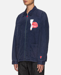 EU x Tom Wesselmann Smoking Lips Pocket Jacket (Navy)