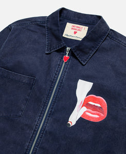 EU x Tom Wesselmann Smoking Lips Pocket Jacket (Navy)