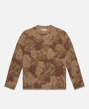 Unisex Round Neck Jacquard Sweater (Brown)