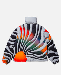 Unisex Sunset Puffer Woven Coat (Grey)
