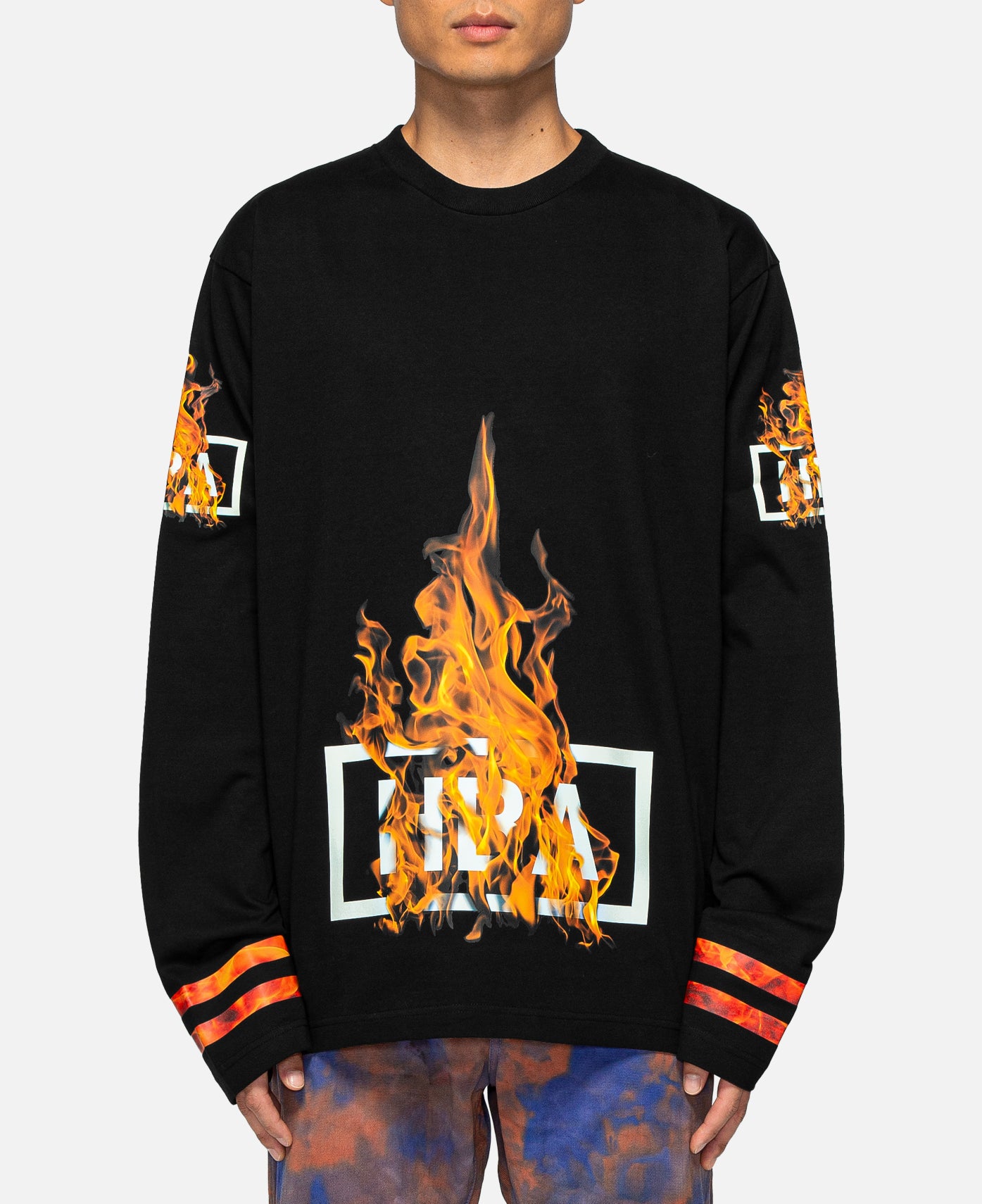 Ablaze Box Logo Hockey L/S T-shirt (Black)