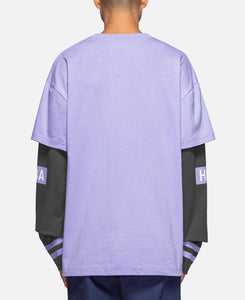 Layered L/S Hocket T-Shirt (Purple)