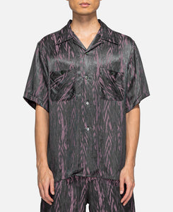 C.O.B. S/S Classic Shirt - Jacquard (Purple)