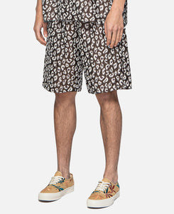 Jacquard Basketball Shorts (Brown)