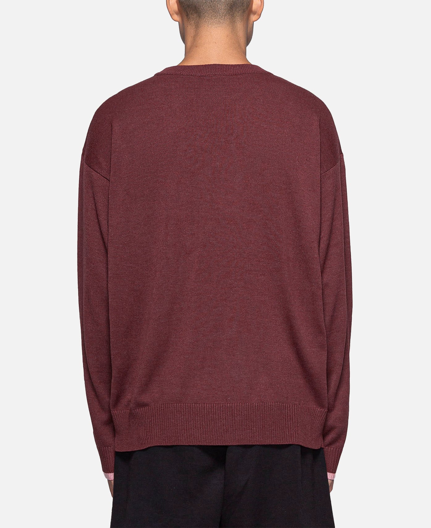 Rice And Beans Knitted Jumper (Burgundy)