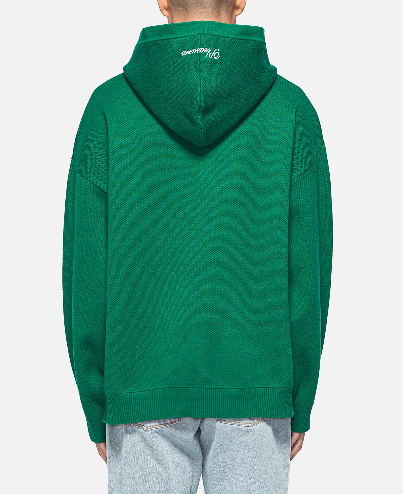 Delivered Jacquard Knit Hoodie (Green)